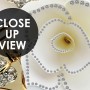 Jewelry Floral with Faux Silk Fabric Wallpaper Mural