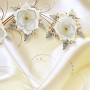 Jewelry Floral with Faux Silk Fabric Wallpaper Mural