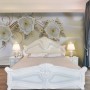 Jewelry Floral with Faux Silk Fabric Wallpaper Mural