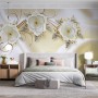Jewelry Floral with Faux Silk Fabric Wallpaper Mural