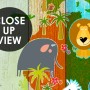 Kids World Map on the Colorful Wood Wallpaper Mural