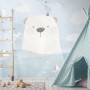Cartoon Bear with Nightscape Wallpaper Mural