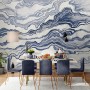 Nordic Abstract Waves Wallpaper Mural