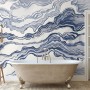 Nordic Abstract Waves Wallpaper Mural