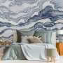 Nordic Abstract Waves Wallpaper Mural