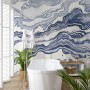 Nordic Abstract Waves Wallpaper Mural
