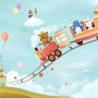 Cartoon Animals in the Amusement Park Wallpaper Mural