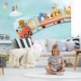 Cartoon Animals in the Amusement Park Wallpaper Mural