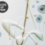 Oil Painting Blue Poppy Flowers Wallpaper Mural