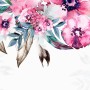 Watercolor Pink Peony Flower Wallpaper Mural