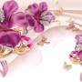 Pink Jewellery Lily Floral Wallpaper Mural