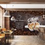 Coffee Beans with Mocha Wallpaper Mural