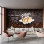 Coffee Beans with Mocha Wallpaper Mural