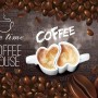 Coffee Beans with Mocha Wallpaper Mural