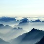 Misty Mountain Landscape Wallpaper Mural