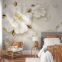 3D Embossed Look Jewelry Roses Wallpaper Mural