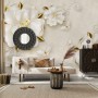 3D Embossed Look Jewelry Roses Wallpaper Mural