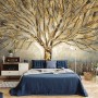 Watercolor Leafless Autumn Trees Wallpaper Mural