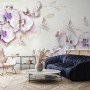 Purple Orchid Floral Wallpaper Mural