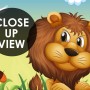 3D Look King Lion and Wild Animals Wallpaper Mural