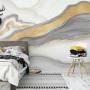 Abstract Smoke with Lines Wallpaper Mural