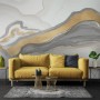 Abstract Smoke with Lines Wallpaper Mural