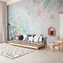 3D Look Soft Undersea with Seashells Wallpaper Mural