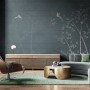 Watercolor Dark Forest Wallpaper Mural