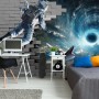 Astronaut with Galaxy Starry Wallpaper Mural
