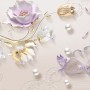 3D Embossed Look Tulip Floral with Swan Wallpaper Mural