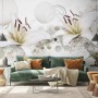 White Lily Floral Wallpaper Mural
