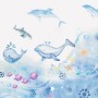 Cartoon Undersea and Whales Wallpaper Mural
