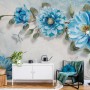 Watercolor Bohemian Floral Wallpaper Mural