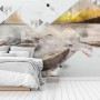 3D  Look Geometric Sea Landscape Wallpaper Mural