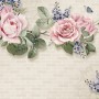 Vintage Pastel Pink Floral Wallpaper Mural