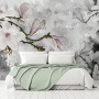 Vintage Retro Floral Bouqet Wallpaper Mural