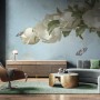 Gardenia Floral and Butterfly Wallpaper Mural