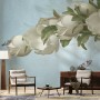 Gardenia Floral and Butterfly Wallpaper Mural