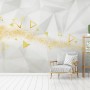 Geometric Yellow Trigon Pattern Wallpaper Mural