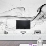 Dark Smoke with Marble Pattern Wallpaper Mural