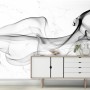 Dark Smoke with Marble Pattern Wallpaper Mural