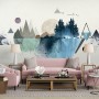 Forest Geometric Pattern Wallpaper Mural