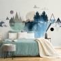 Forest Geometric Pattern Wallpaper Mural
