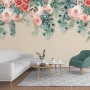 Watercolor Floral Wallpaper Mural