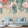 Watercolor Floral Wallpaper Mural
