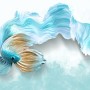 Abstract Guppy Fish Wallpaper Mural