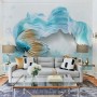 Abstract Guppy Fish Wallpaper Mural