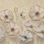 Monochrome Poppy Flower Wallpaper Mural