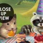 Cartoon Animals in the Woods Wallpaper Mural