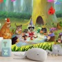Cartoon Animals in the Woods Wallpaper Mural